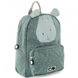 Sac à dos enfant maternelle en coton hydrofuge "Hippo" Trixie Baby