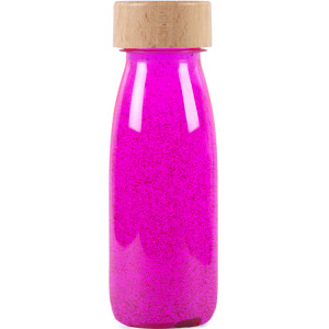 Bouteille sensorielle bébé Float Phosphorescente "Rose fluo" Petit Boum