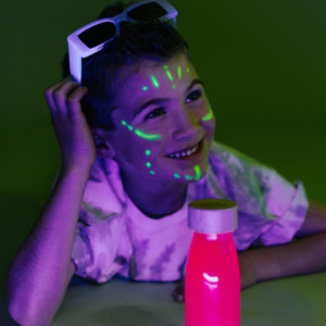 Bouteille sensorielle bébé Float Phosphorescente "Rose fluo" Petit Boum