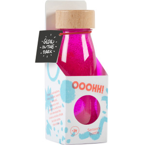 Bouteille sensorielle bébé Float Phosphorescente "Rose fluo" Petit Boum