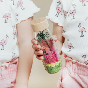 Bouteille sensorielle bébé Spy "Flamingo" Petit Boum