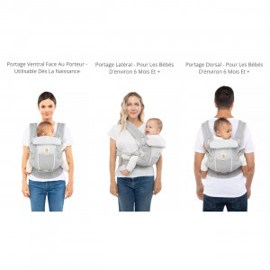 Porte-bébé Adapt Mesh Softflex "Noir Onyx" Ergobaby