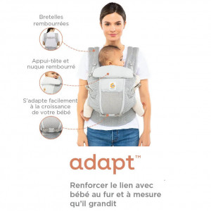 Porte-bébé Adapt Mesh Softflex "Noir Onyx" Ergobaby