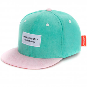 Casquette bébé enfant fille en daim "Green Blue" Hello Hossy