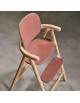  Chaise haute évolutive en bois TOBO "Bois de Rose"
