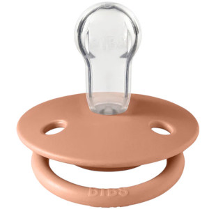 Tétines BIBS physiologiques en silicone DE LUX " Vanille/Pêche" (x2) (0-3 ans)