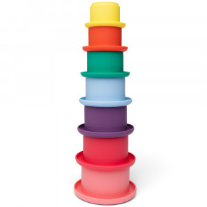 Gobelets à empiler en silicone "Multicouleurs" (10 mois et +) Little L