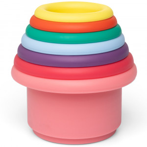 Gobelets à empiler en silicone "Multicouleurs" (10 mois et +) Little L