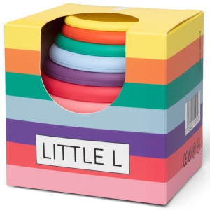 Gobelets à empiler en silicone "Multicouleurs" (10 mois et +) Little L