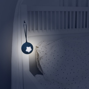 Veilleuse bébé nomade LED "Little Moon Bleu" Pabobo