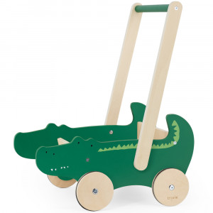 Chariot de Marche en bois bébé "Mr Crocodile" (1 an et +) Trixie
