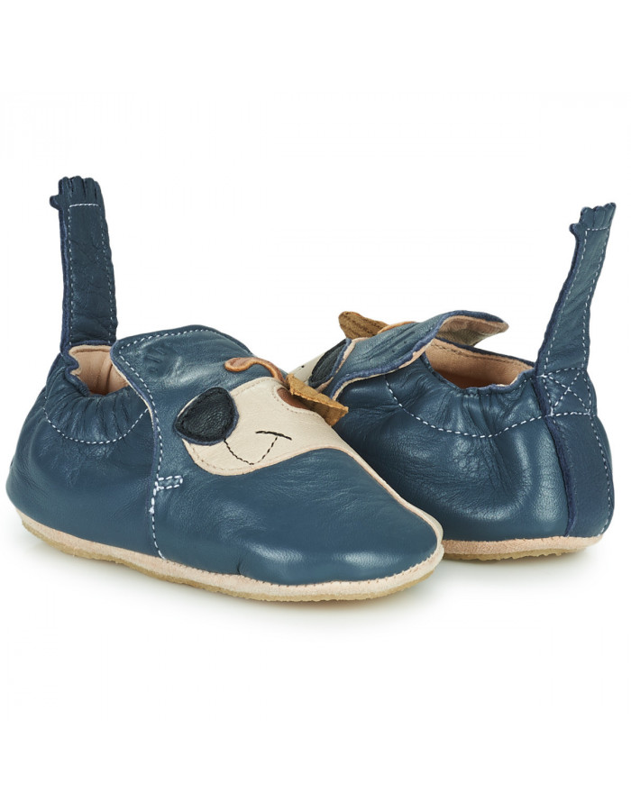 Chaussons Cuir Souple Bébé - INSFITY - Chaussures premiers pas bébé - Bleu  marine Bleu marine - Cdiscount Chaussures