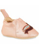 Chaussons bébé en cuir My Blumoo "Oiseau Rose Baba"