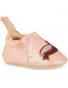 Chaussons bébé en cuir My Blumoo "Oiseau Rose Baba"